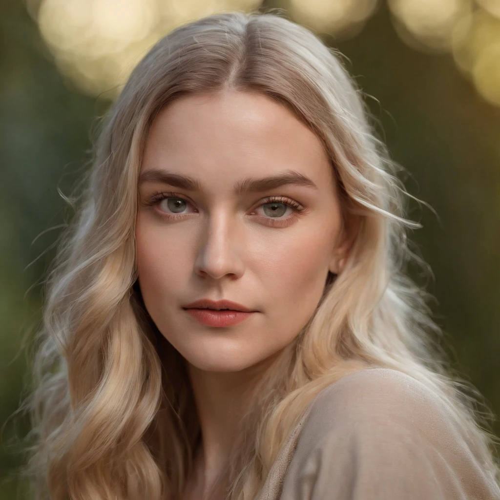 Hyperrealist portrait of female by david hockney and alphonse mucha,fantasy art, photo realistic, dynamic lighting, artstation, poster, volumetric lighting, very detailed faces, 4 k, award winning,, 1girl, in the dark, deep shadow, low key,cowboy shot,(official clothing:1.4) ,long hair,white hair,
