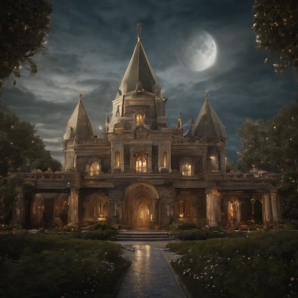 Fairy tales, Neverland city. reality is an illusion. a beautiful landscape combined with a large futuristc pattern. magical atmosphere, lightness, airiness. oil painting., trending on artstation, sharp focus, studio photo, intricate details, highly detailed, by greg rutkowski