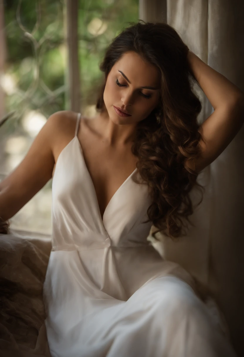La mejor calidad,4k,8k,Altas Resoluciones,Obra maestra:1.2),Ultra detallado,Chica,senos grandes,blue lingerie,desvistiéndose,Soft lighting,labios deliciosos,curvaceous figure,Alluring expression,curvas sensuales,Mirada seductora,Piel suave y sedosa,Bedroom decoration,sombras sutiles,Belleza sublime,elegancia femenina,pose tentadora,Provocative atmosphere,Movimientos suaves,Empoderamiento femenino,Intimate environment,tejidos delicados,Encanto tentador,ambiente sensual del dormitorio,Sensualidad sublime,Detalles exquisitos,cabello corto,cabello negro,banda para el cabello