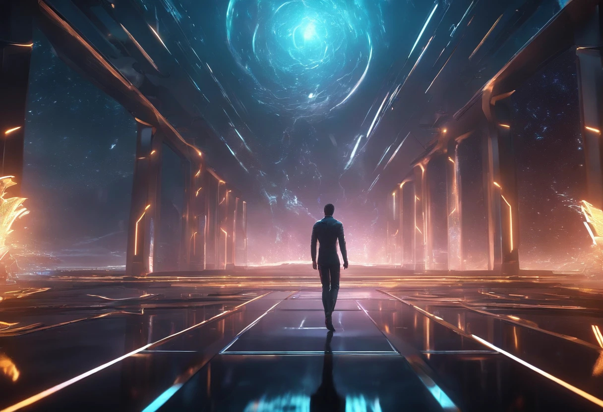 (8K anime:1.2),an epic starring a man with teleportation powers,(epic animation style), with incredible visual effects,(futuristic background),an exciting story. (male protagonist,superpower:teleportation,forward animation,extraordinary fx,futuristic backdrop)