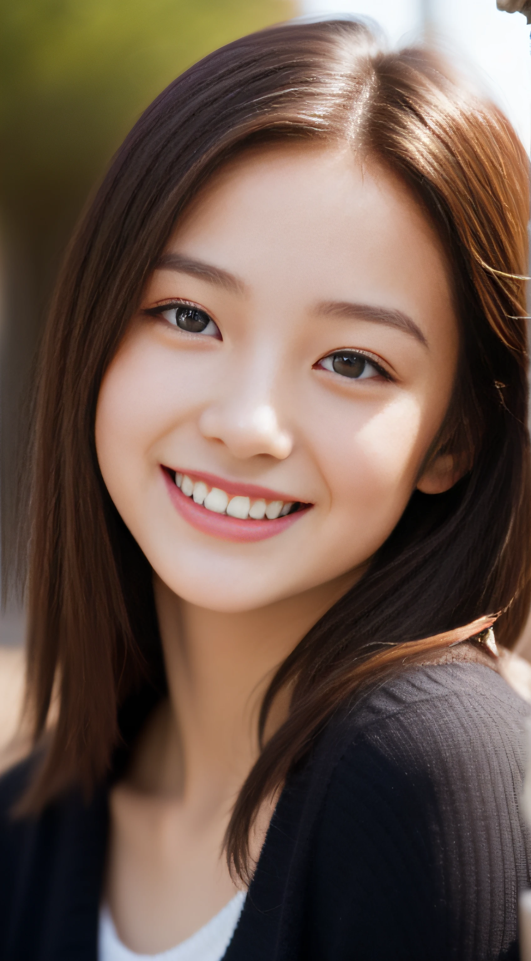 Japanese ),((beautiful girl)),cleavage,An expression that imagines something pleasant:1.2,(perfect body beauty:1.2),((perfect body)),(shy smile),beautiful teeth,