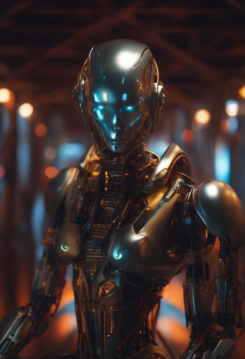 AI network programming Humanoid Android image
