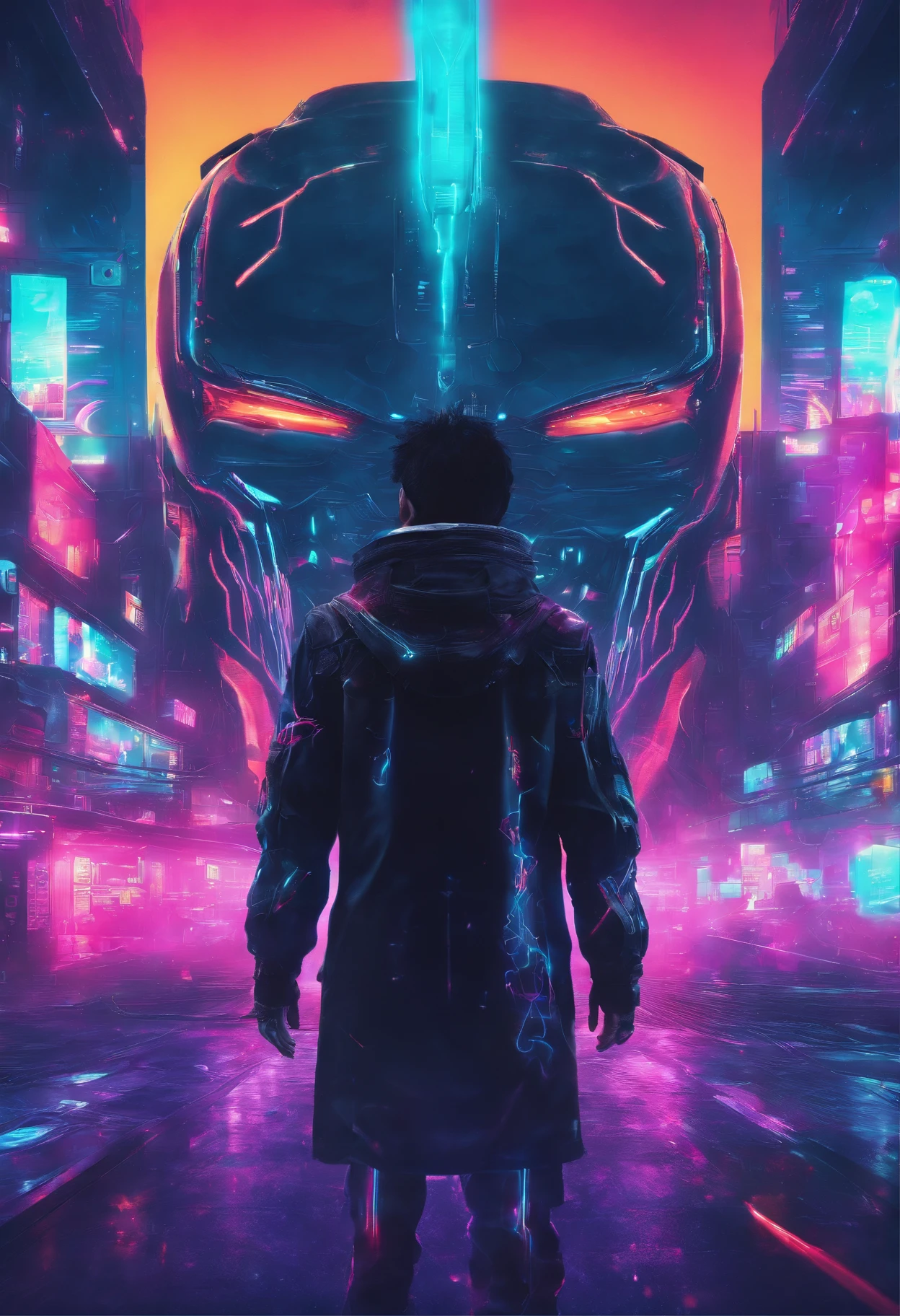 Epic anime starring a man with teleportation powers, (Epic animation style), with amazing visual effects, (fundo futurista), breathtaking effects, (chumbo masculino,superpower:teletransporte,forward animation,extraordinary fx,futuristic backdrop)