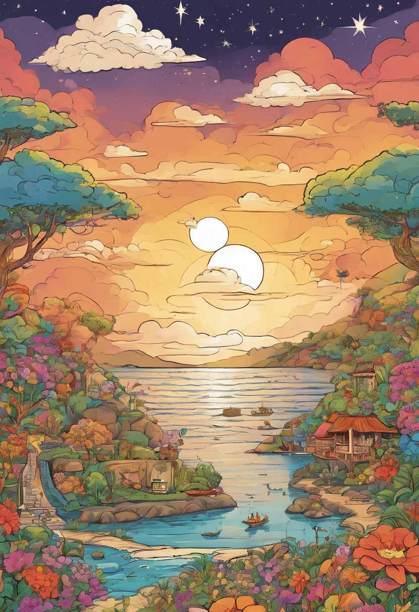 "Imagine uma paisagem celestial com cores suaves e brilhantes, where the humble and the stripped of pride are represented in a serene and welcoming manner. Create a scene that conveys the idea that 'Blessed are the poor in spirit, for theirs is the kingdom of heaven.'Use your creativity to portray the serenity and grace of this divine realm."