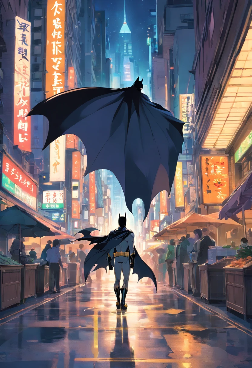 Batman, Cavaleiro das Trevas, armadura, noite, clima sombrio, gotham city,