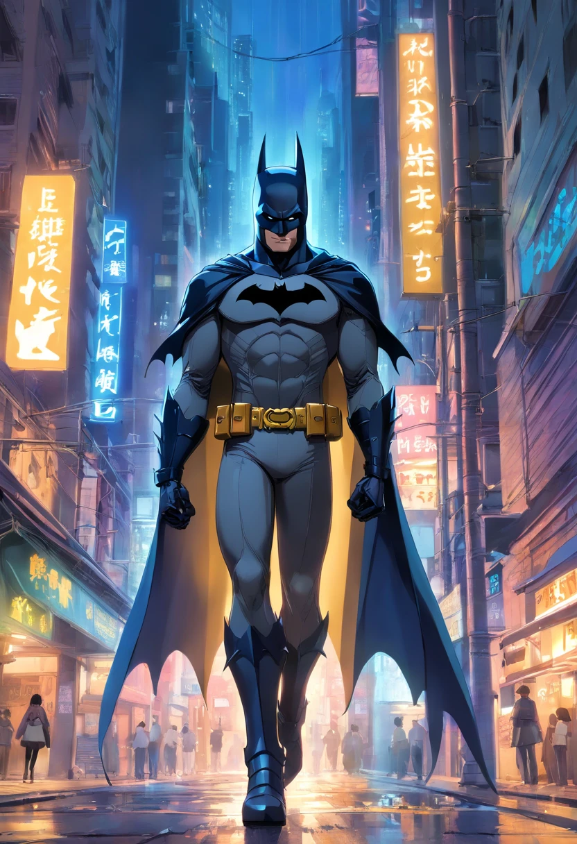 Batman, Cavaleiro das Trevas, armadura, noite, clima sombrio, gotham city,