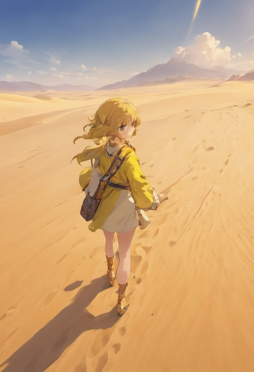 Yellow sand in the sky,The backdrop is a vast desert, Desert Oasis,Richcolors,digital landscape art, detailed scenery—width 672, arte de paisagem, environment design illustration, scenery art detailed, Desert oasis landscape, Conceito-Arte, Arte digital altamente detalhada em 4k, Pintura digital 4K, Pintura digital 4k, stunning digital illustration, fundo do deserto, arte conceitual de pintura digital, pintura digital detalhada