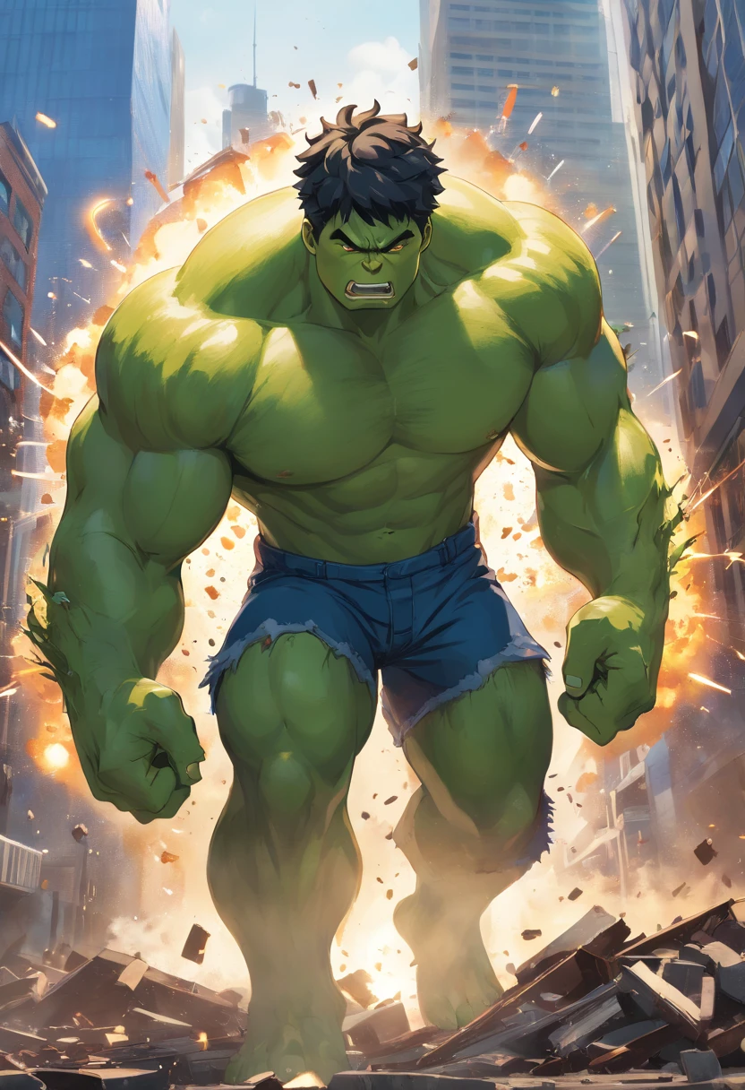 Hulk in green suit with gun in hand, Hulk, hulk like physique, Hulkish, Excessivo, Tipo de Corpo Hulk, Retrato do Hulk, O Hulk, Iconic character of high detail, musculoso e descolante, ArtStation Obra-prima, Incredible hulk, son goku as the incredible hulk, 8k render", Trending in ArtStation 4K, corpo inteiro, Ultra realista., Sf, Obras de arte intrincadas, Agourento, cartaz de filme de pintura fosca, proportion Aurea, trending in cgsociety, intrincado, epics, trending on ArtStation, por artgerm, h. r. Giger e Beksinski, altamente detalhado, Vibrando, production cinematic character render, ultra high quality model