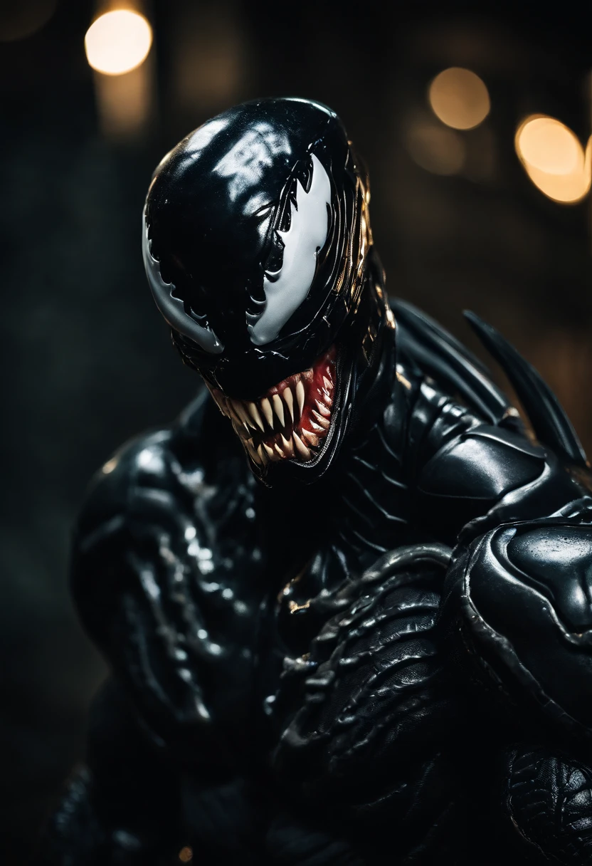 Venom fusion predator,Full body photo,Liquid armor,Delicate picture