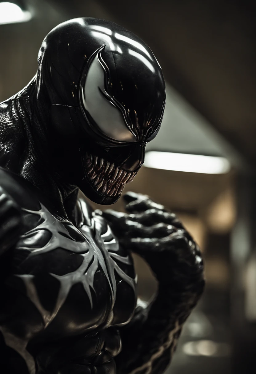 Venom binds to predators,Full body photo,Liquid armor,Delicate picture