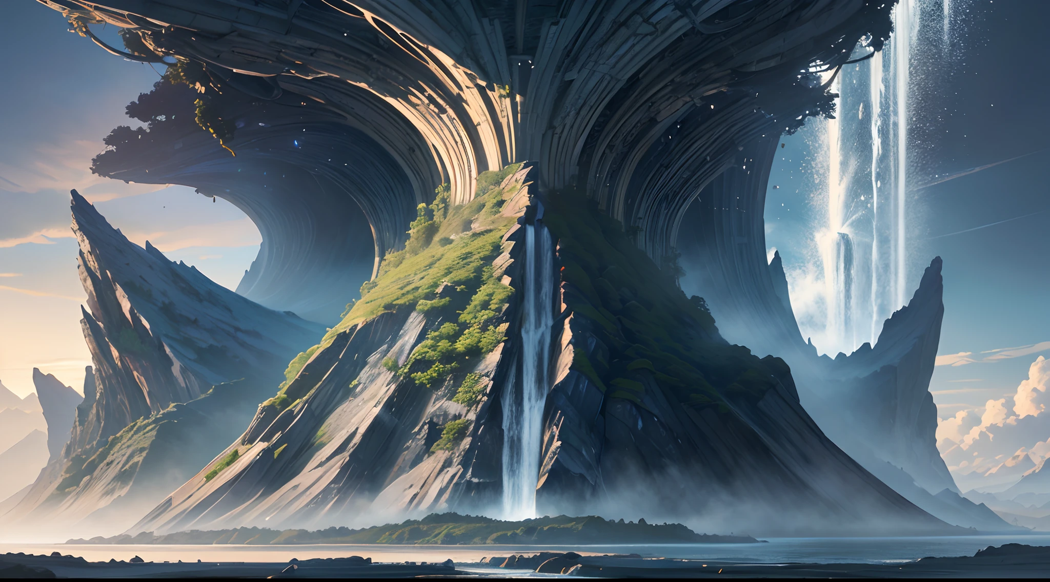 (best quality,4k,8k,highres,masterpiece:1.2),ultra-detailed,(realistic,photorealistic,photo-realistic:1.37),vibrant colors,otherworldly dimension,beautifully detailed landscapes,ethereal atmosphere,mythical creatures,magical elements,seamlessly integrated elements,gorgeous scenery,dreamlike colors and textures,extravagant visual effects,spectral lighting,oneiric ambiance,fantastical flora and fauna,cosmic vistas,majestic mountains and waterfalls,mystery and wonder,unforgettable journeys.