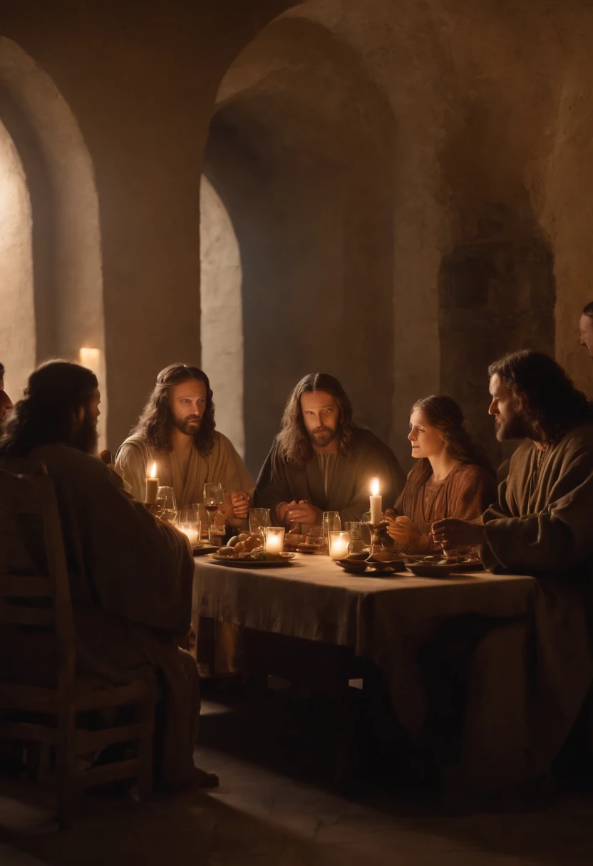 LEONARDO DAVINCI LAST SUPPER, EVERYBODY DRUNK