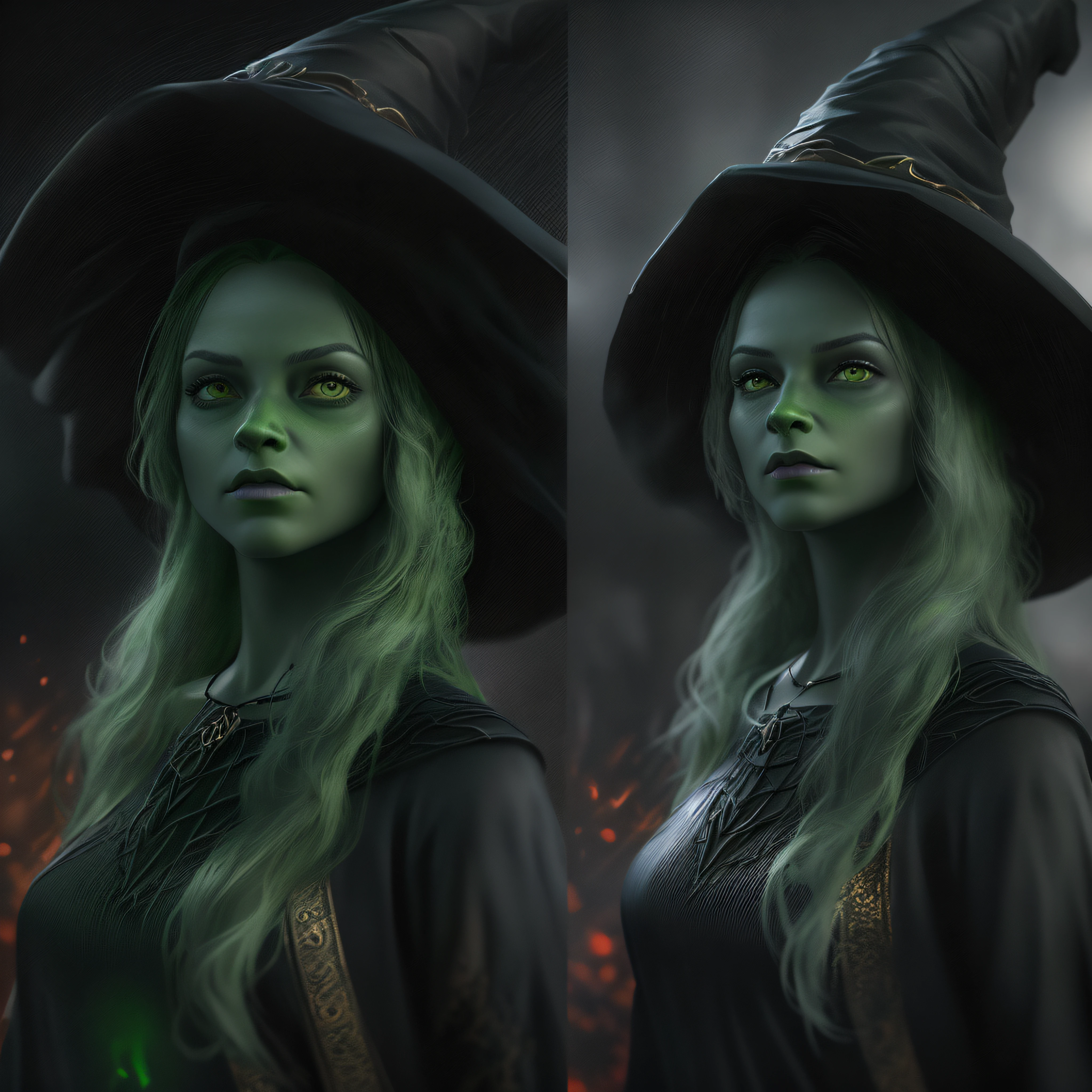 portrait of a witch costume , <lora:Creepy_Masks:0>