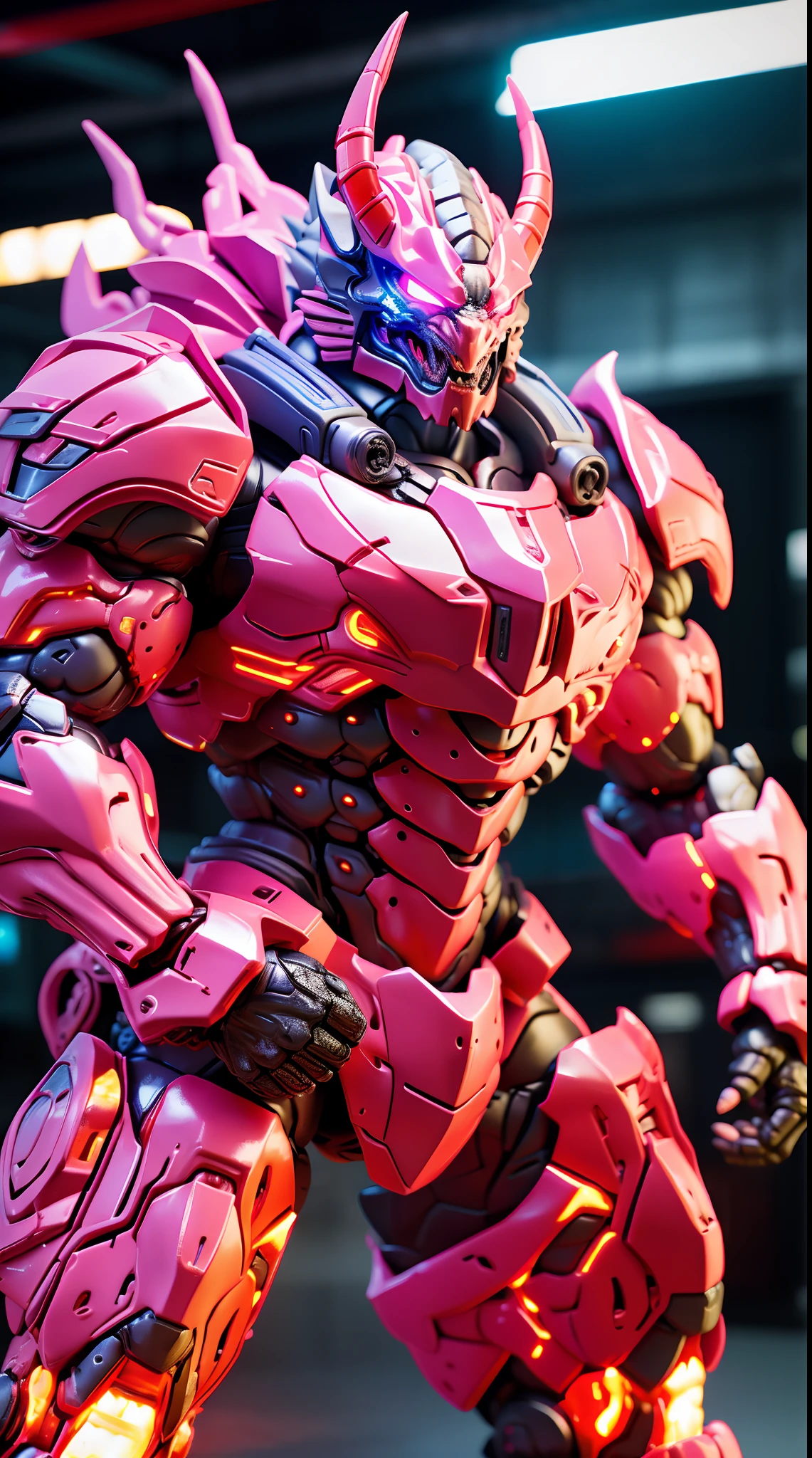 DRAGON, MECHA HEAVY ARMOR, TRANSPARANT, MUSCLE BODY.
