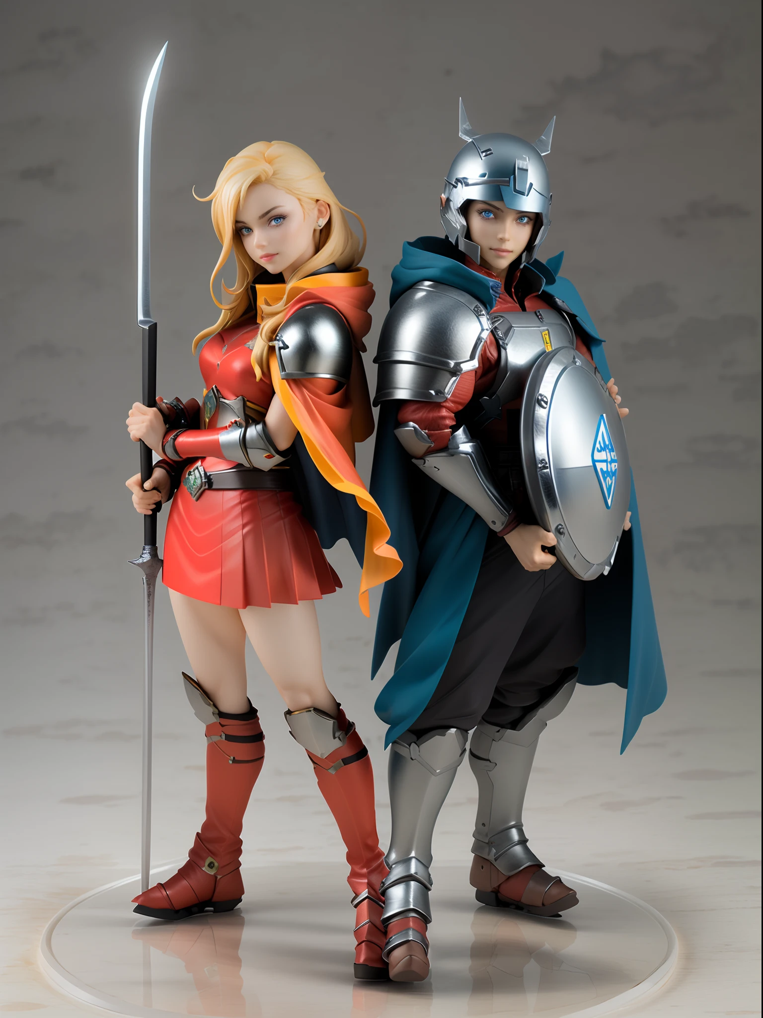 (best quality:1.15), (masterpiece:1.15), (detailed:1.15), ((Full Body photo)), A pop up parade figure, 1boy, Hasbro, Takara Tomy, and Kotobukiya! by Shunya Yamashita, Seki Yudai, PVC, 3d, 8k, high resolution, ( highly detailed figure ), full body close-up shot, anime figurine, official product photo, colored, perfecteyes , (An charismatic dark blue hair goddess woman dressed as a gladiator warrior holding a sword and shield), by hot toys, sakimichan, gorgeous, beautiful cute face, blue anime eyes, gladiator, spartan gladiator, gladiator armor, dressed in full bronze spartan armour, (wearing spartan helmet with red wings, skirt, and long red cape), standing on the field of battle, cinematographic, intricate details, highly detailed, photorealistic, octane render, 8 k, unreal engine. ((glowing eyes)), ((full body photo)), (charming), smile, very expressive, colliseum background, perfect hands,spartanarmor,medieval armor