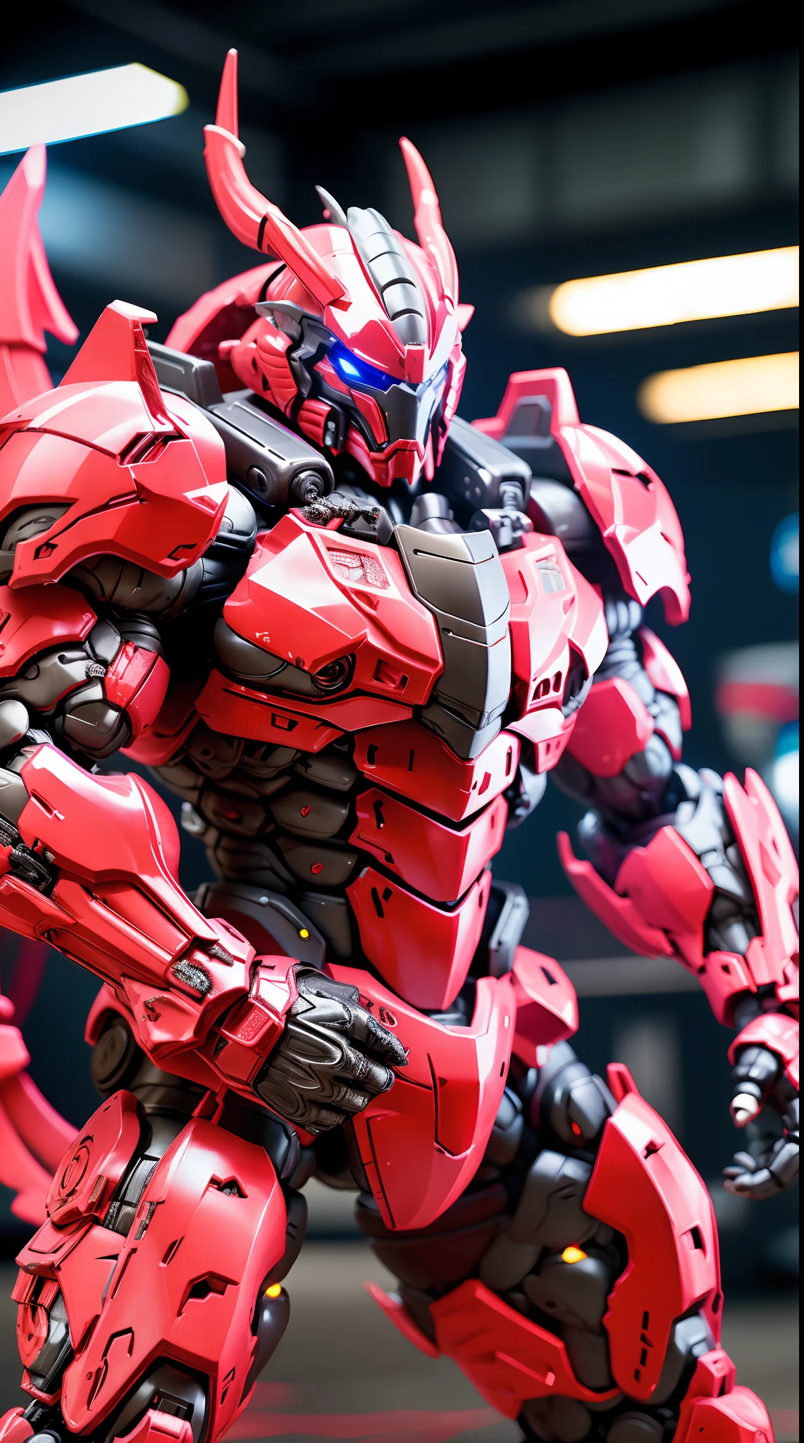 DRAGON, MECHA HEAVY ARMOR, TRANSPARANT, MUSCLE BODY.