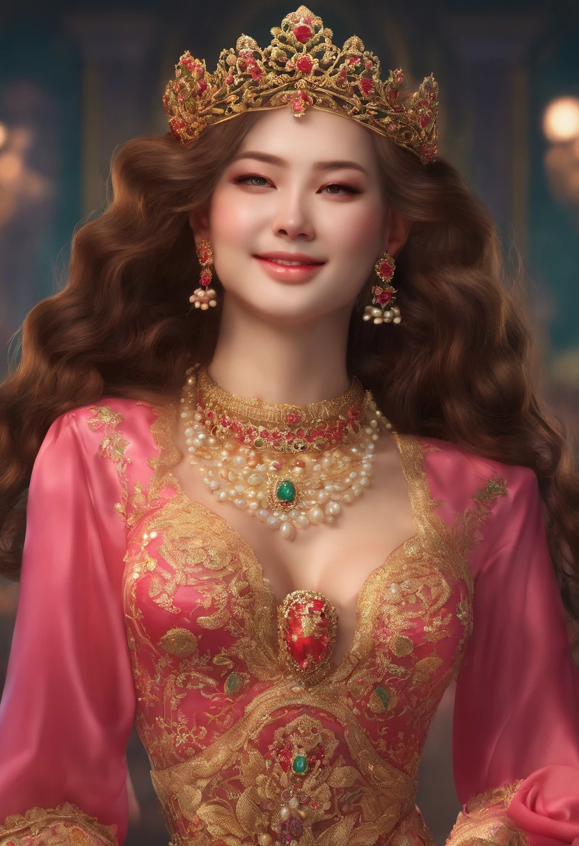 Best quality, Masterpiece, A high resolution, Sheer silk porcelain dress, Beautiful face, hair adornments, view the viewer, Smile, Closed mouth,Lips, dress,hair adornments, necklace, jewelry, Long hair, Earrings, Beautiful face,after sexing_Body, Tyndall effect,Photorealistic, Dark Studio, rim lit, twotonelighting,(highdetailskin:1.2), 8K Ultra HD, Digital SLR, Soft lighting, High quality, voluminetric lighting, candid, photographed, high resolution, 4K, 8K, Bokeh,Twin sisters sleeping in a coffin