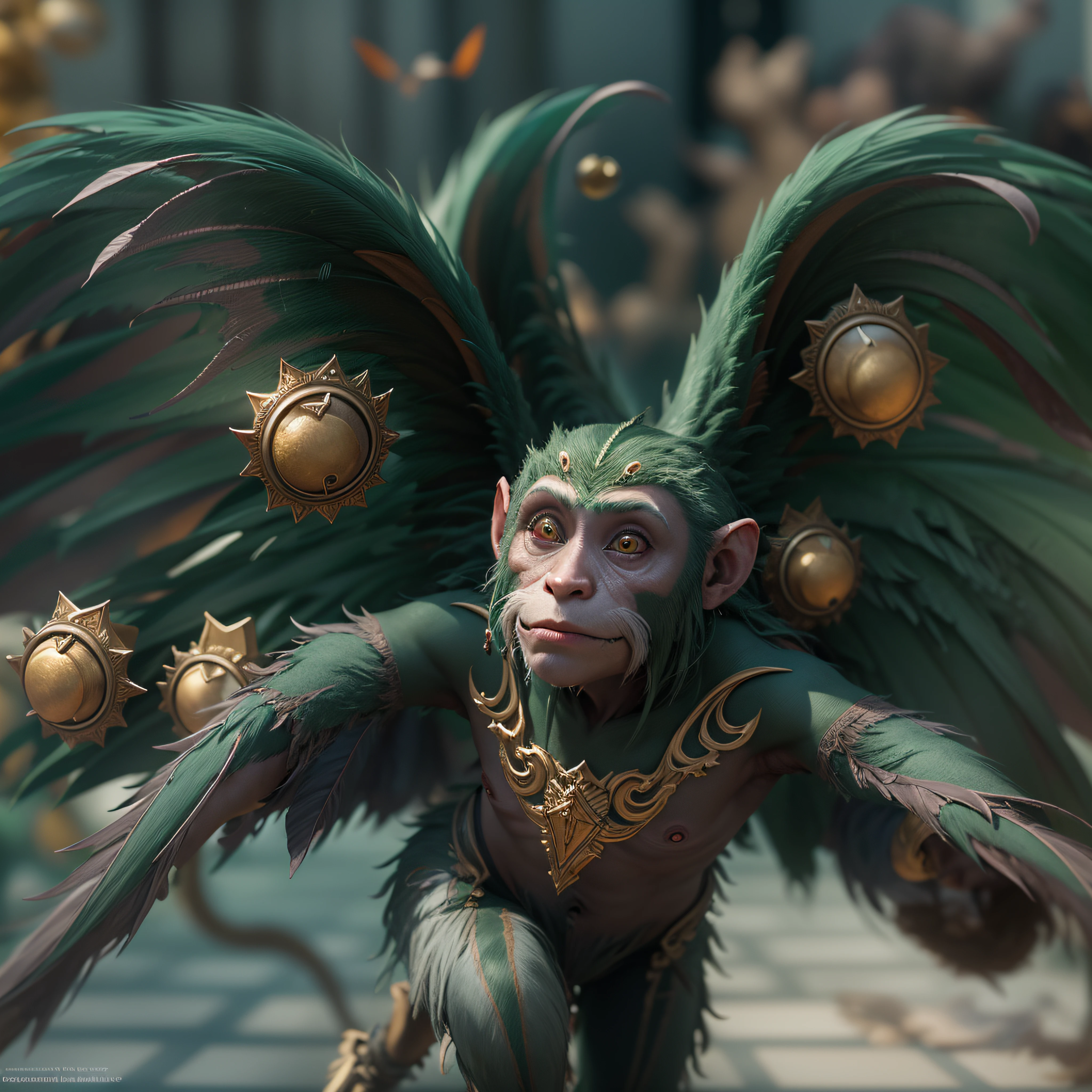 (((Flying monkeys with wings))) from Wizard of Oz, photo-realistic, octane render, unreal engine, ultra-realistic