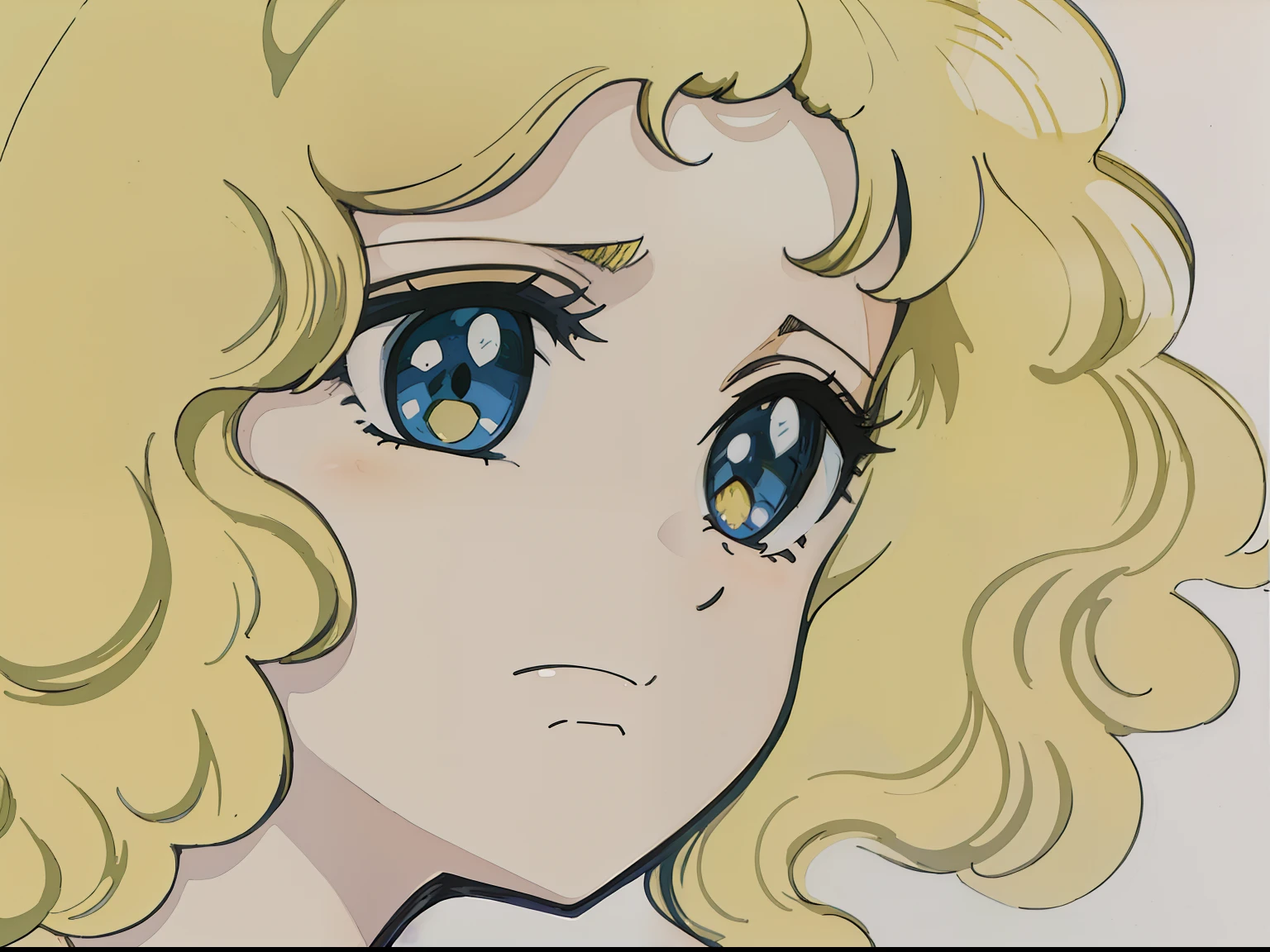 blond haired girl with blue eyes and a yellow wig, in manga style, colored sketch anime manga panel, loli, with a melancholic expression, a manga drawing, sad expression, pretty anime face, semirealistic anime style, cute anime face, colored manga panel, manga art style, in an anime style, close up of a young anime girl, manga drawing.