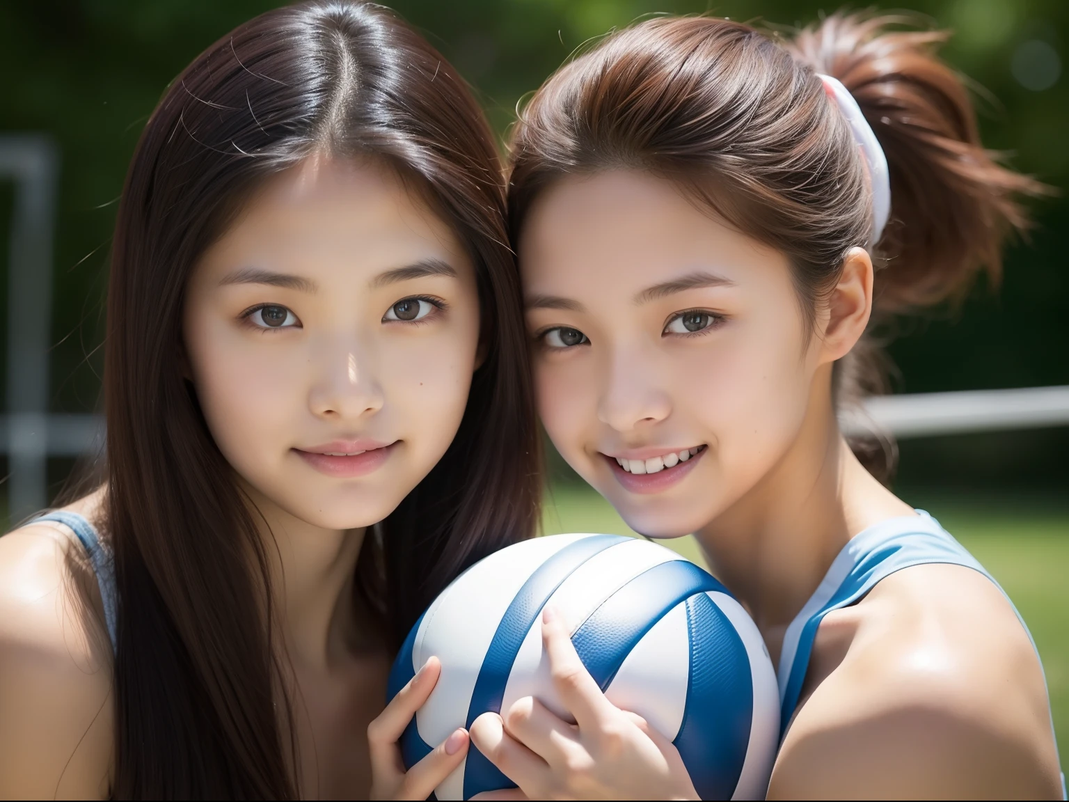 Beautuful Women、18year old 、body shot、Volleyball game