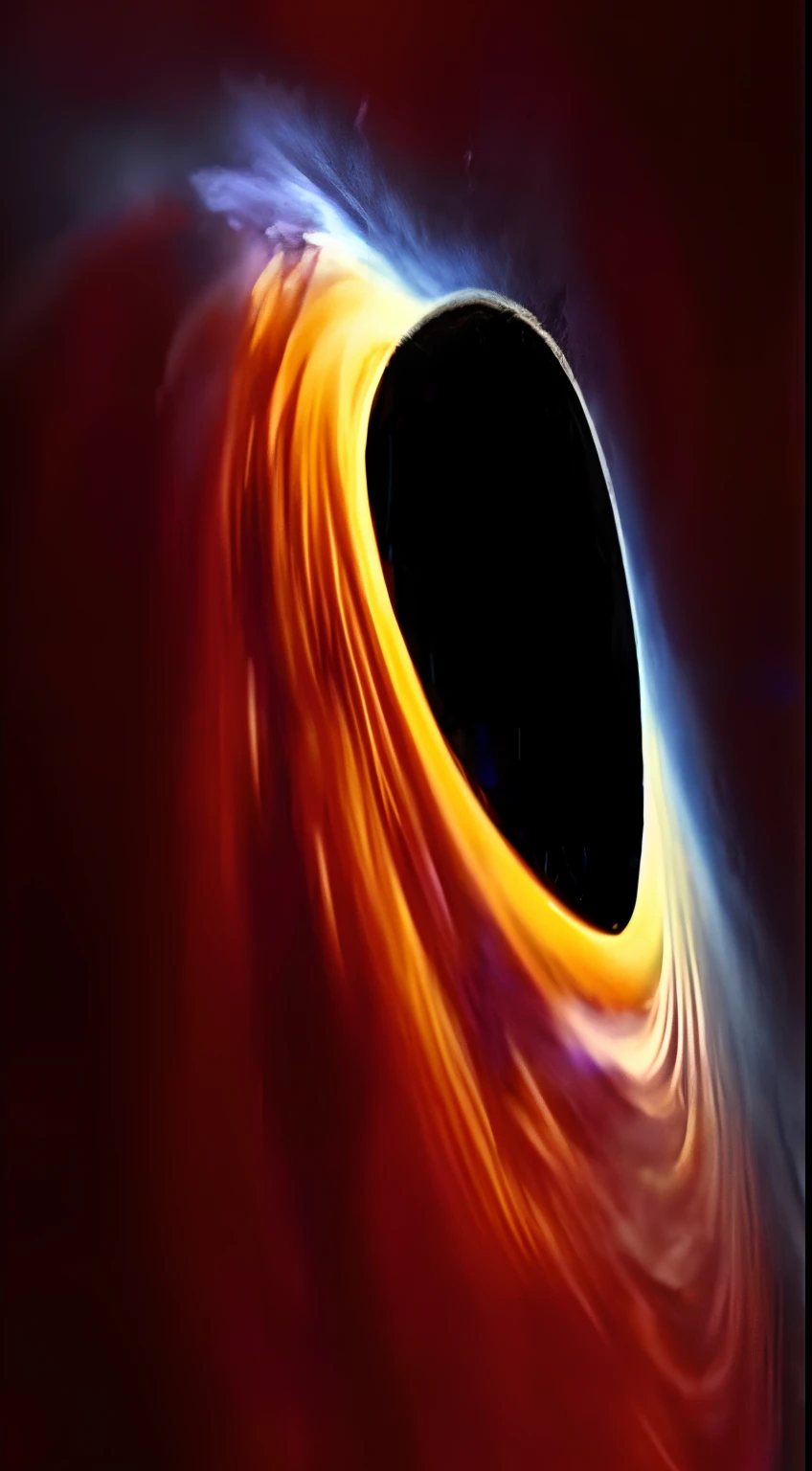 Un agujero negro con un disco negro en el centro, is being dragged into a black hole, saliendo de un agujero negro, black hole with accretion disc, Viajar a un agujero negro, Agujero negro en el espacio, agujero negro, Agujero negro, agujeros negros, Portal del Tiempo del Agujero Negro, Horizonte de sucesos del agujero negro, Agujero negro Sol, Dentro de un agujero negro