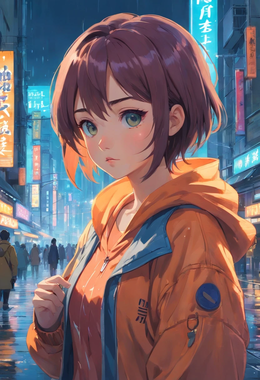 detail shot of a 20s ager, beautiful cute, huge crying eyes, windy, apply a filter to keep the facial features unchanged, big ears, sharp focus, emitting diodes, smoke, artillery, sparks, racks, system unit, motherboard, by pascal blanche rutkowski repin artstation hyperrealism painting concept art of detailed character design matte painting, 4 k resolution blade runne, cute freckles, masterpiece, big wet tits, wet shiny skin, comic, adult manga style, 2d, masterpiece, best quality, anime, highly detailed face, highly detailed background, perfect lighting, A blend of comic book art and lineart full of natural color, cyberpunk city, building break by an Iceberg, the best quality, masterpiece, high-resolution, acrylic painting, trending on Pixiv fan box, palette knife, and brush strokes, style of makoto shinkai, Jamie Wyeth James Gillard edward hopper Greg Rutkowski studio ghibli Kenshin impact