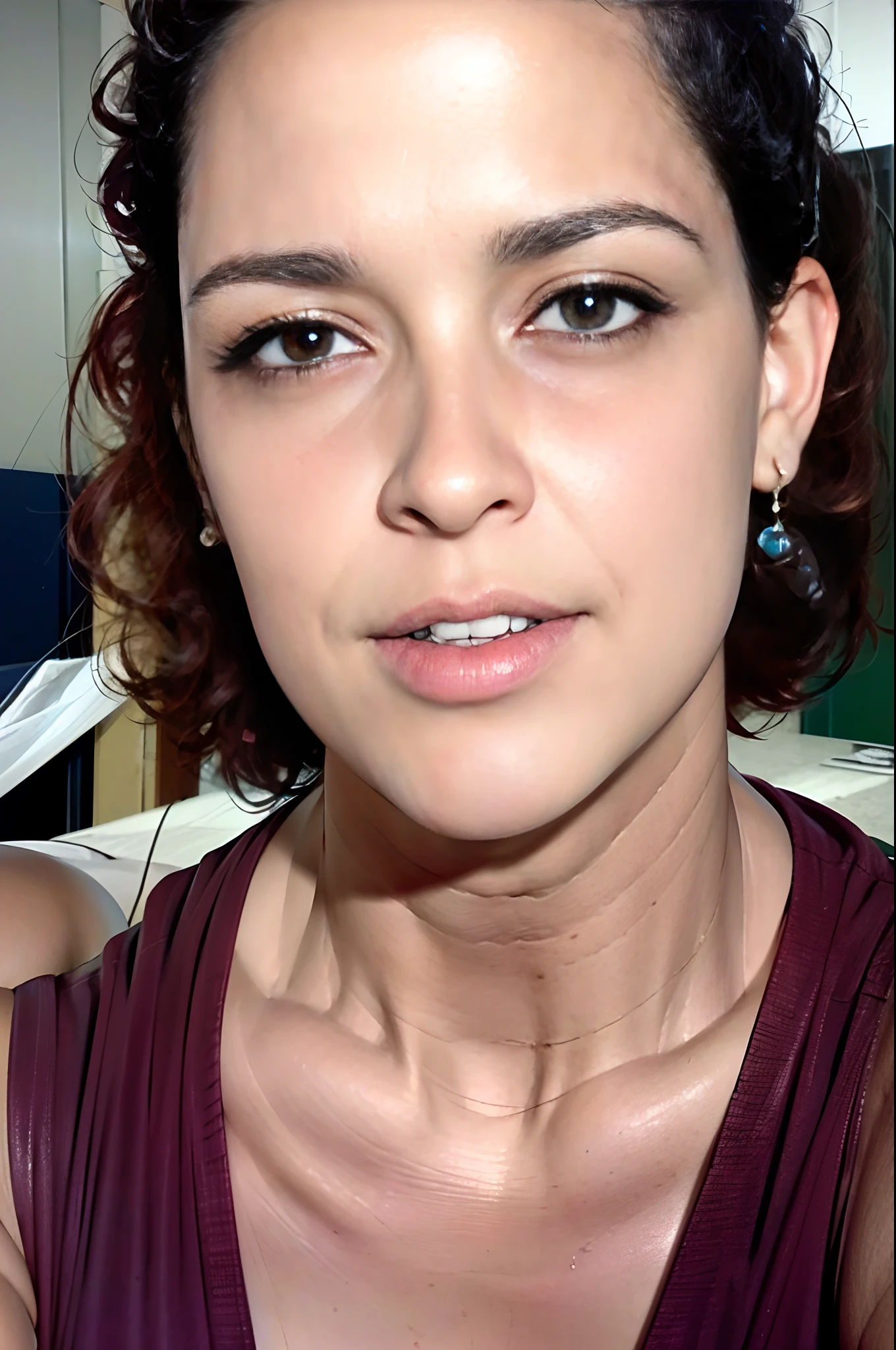 (ultra-realistic,fotorrealista:1.37), (best quality,4k,8k,Altas,master part:1.2), cores vibrantes, (retrato,artistas conceituais:1.1), Danny em um concerto, A beautiful detailed girl with long, flowing hair, (belos olhos detalhados), vestindo uma camisa rosa e um capuz preto, her clothes slightly torn as if she were rocking, o palco iluminado com holofotes brilhantes, Create dynamic shadows and highlights, surrounded by an enthusiastic crowd, capture the energy and emotion of performance, (Close-up:1.1) do rosto de Danny, (olhos expressivos), reflecting the passion and emotion of music, (atmosfera intensa), (explodindo de energia), the set set with (alto-falantes gigantes:1.1) para amplificar o som, create a powerful and immersive experience, (dynamic compositing), com Danny posicionado no centro, domineo o quadro, (playful interaction) With the public, (Suor Brilhante:1.1) na testa, How she gives everything on stage, (embody the spirit of music), (Rock and Roll vibes), (electric atmosphere), (desempenho cativante), e (Magical moments) captured in this extraordinary portrait.