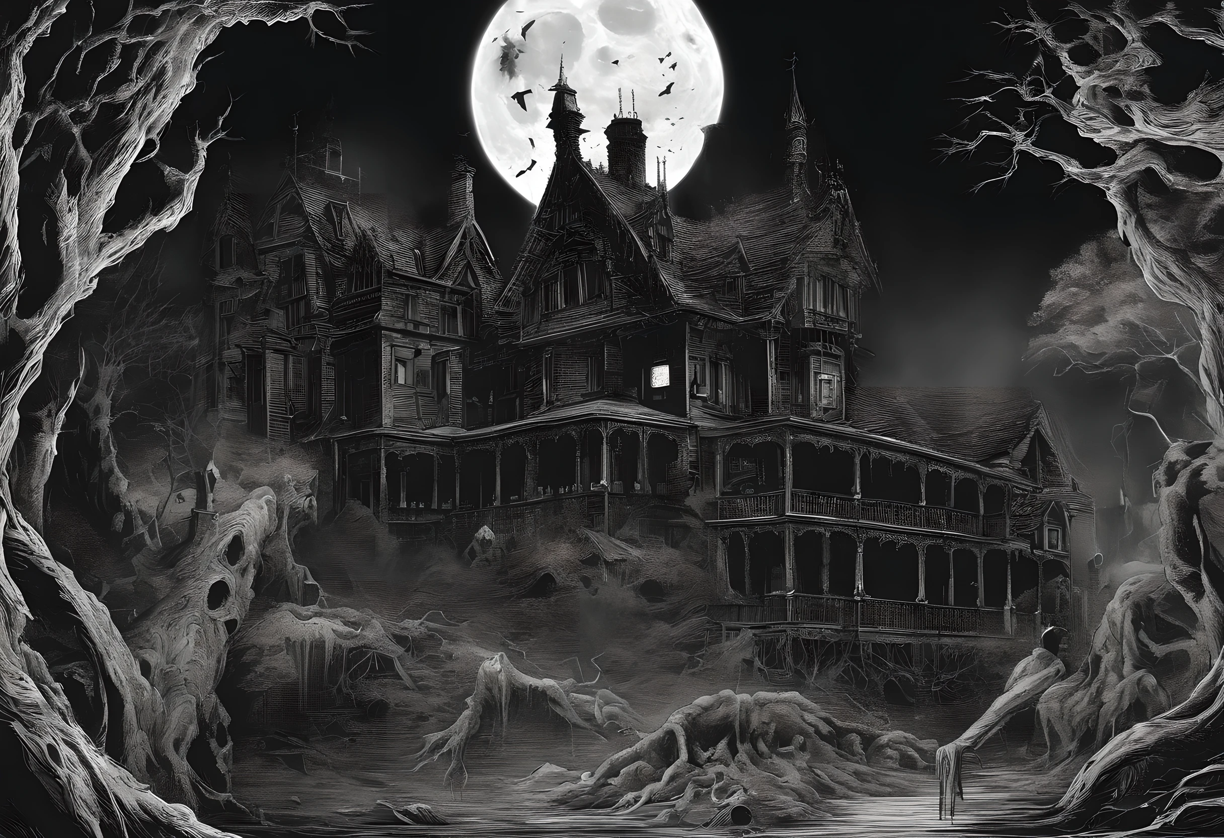 Halloween horror scenes,the phantom,shinigami