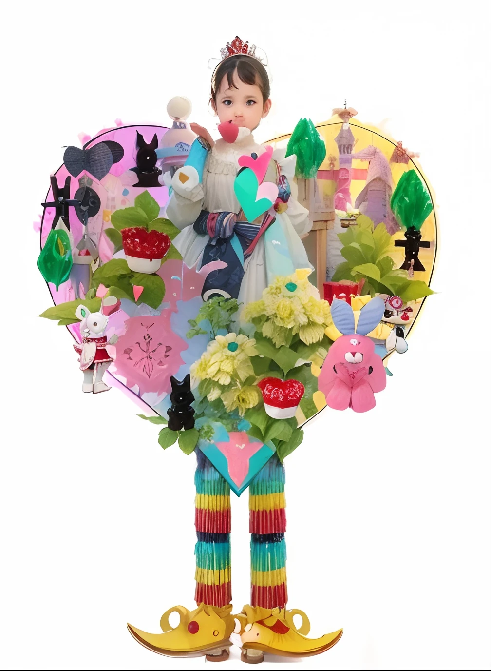 The Queen of Hearts was childlike as a child,color,love heart,Ragdolls