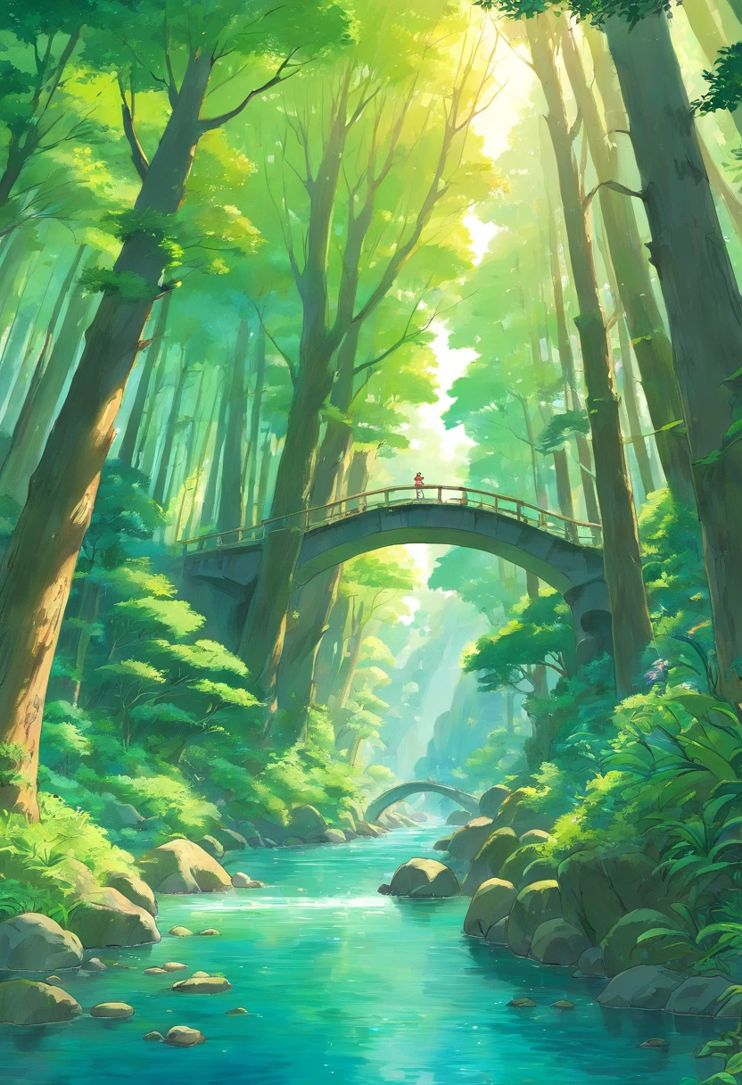 Forest long river