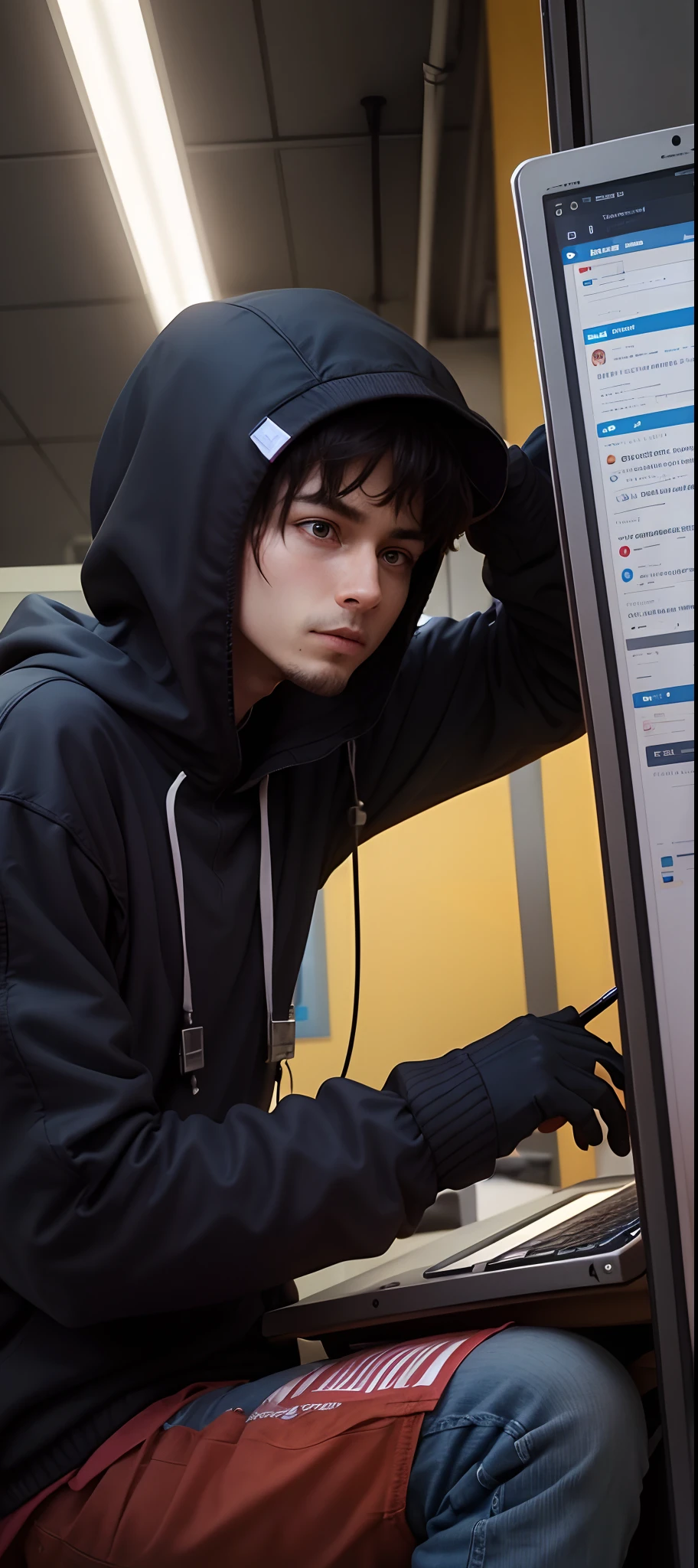 A hacker talking about cybersecurity