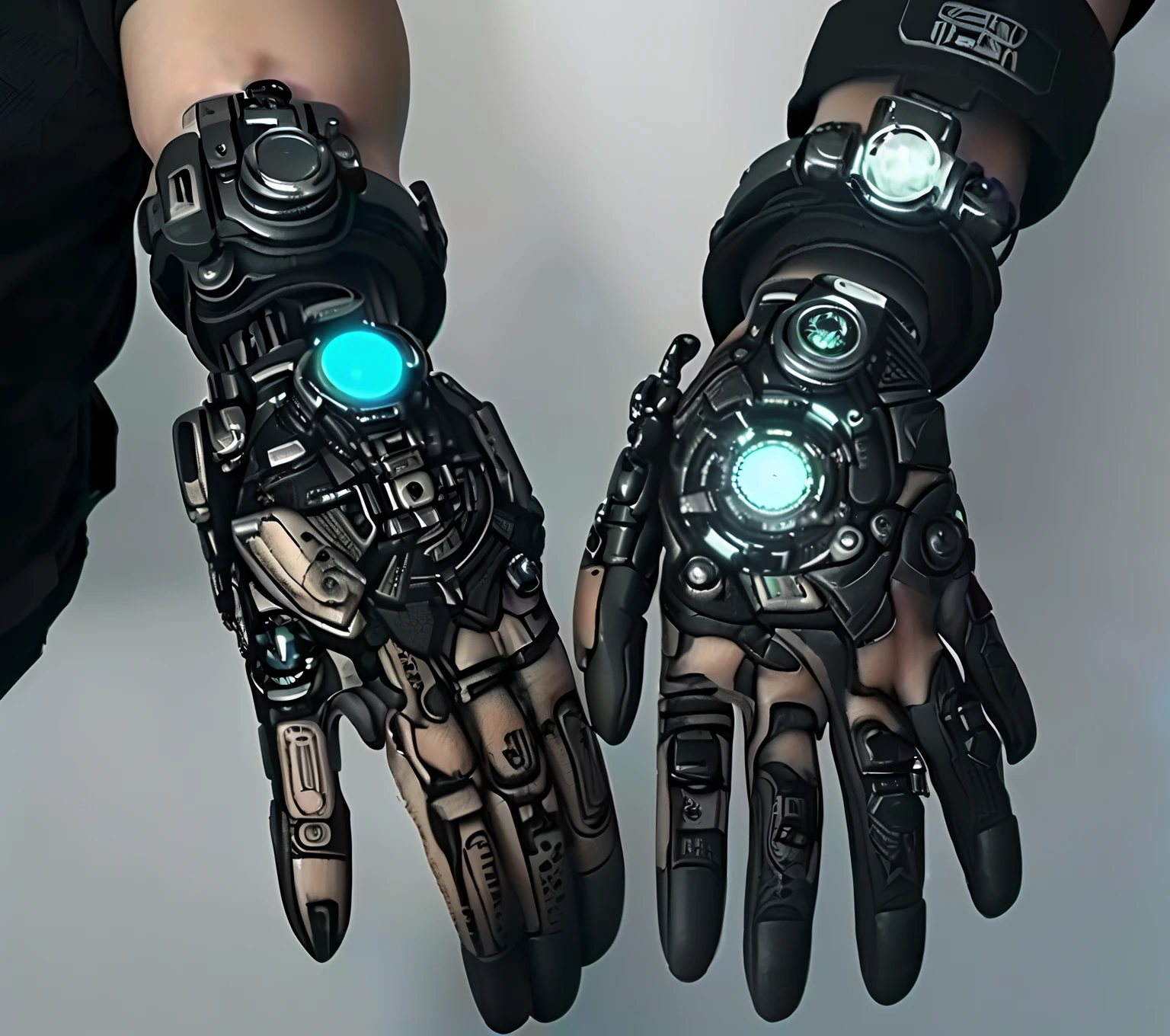 someone has a tattoo of a camera in their hand, Detailed mechanical hands, Ultra - realista e intrincado, perfectly drawn hands, Estilo cyberpunk , hiper-realista, robot hands, tatuagem hiper-realista, hiper Detalhado e realista, Estilo realista, Estilo cyberpunk hiper-realista, Detalhado e realista, estilo hiper realista, mechanical hands, cybernetic hands, bonito e realista