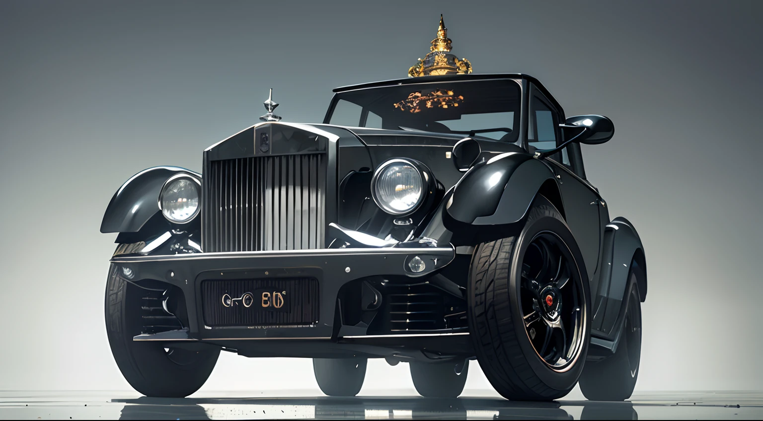 ultra micro detailed steampunk style Rolls-Royce biomechanical vehicle, reminiscent of a fast sports car with robotic parts and bright headlights, Estacionado frente a una residencia de arquitectura brutalista, gothic and baroque, Futuristic setting, Intricate por Ellen Jewett y Josan Gonzalez y Giuseppe Arcimbold, Giger, niebla, Arte Germen, Detalles intrincados, tendencias en Artstation, Mighty Unreal Engine 5, intrincado octanaje incorporado, super intricate details, 3D elevado intrincado, photostudio, foco nítido, Muy detallado por Greg Rutkowski