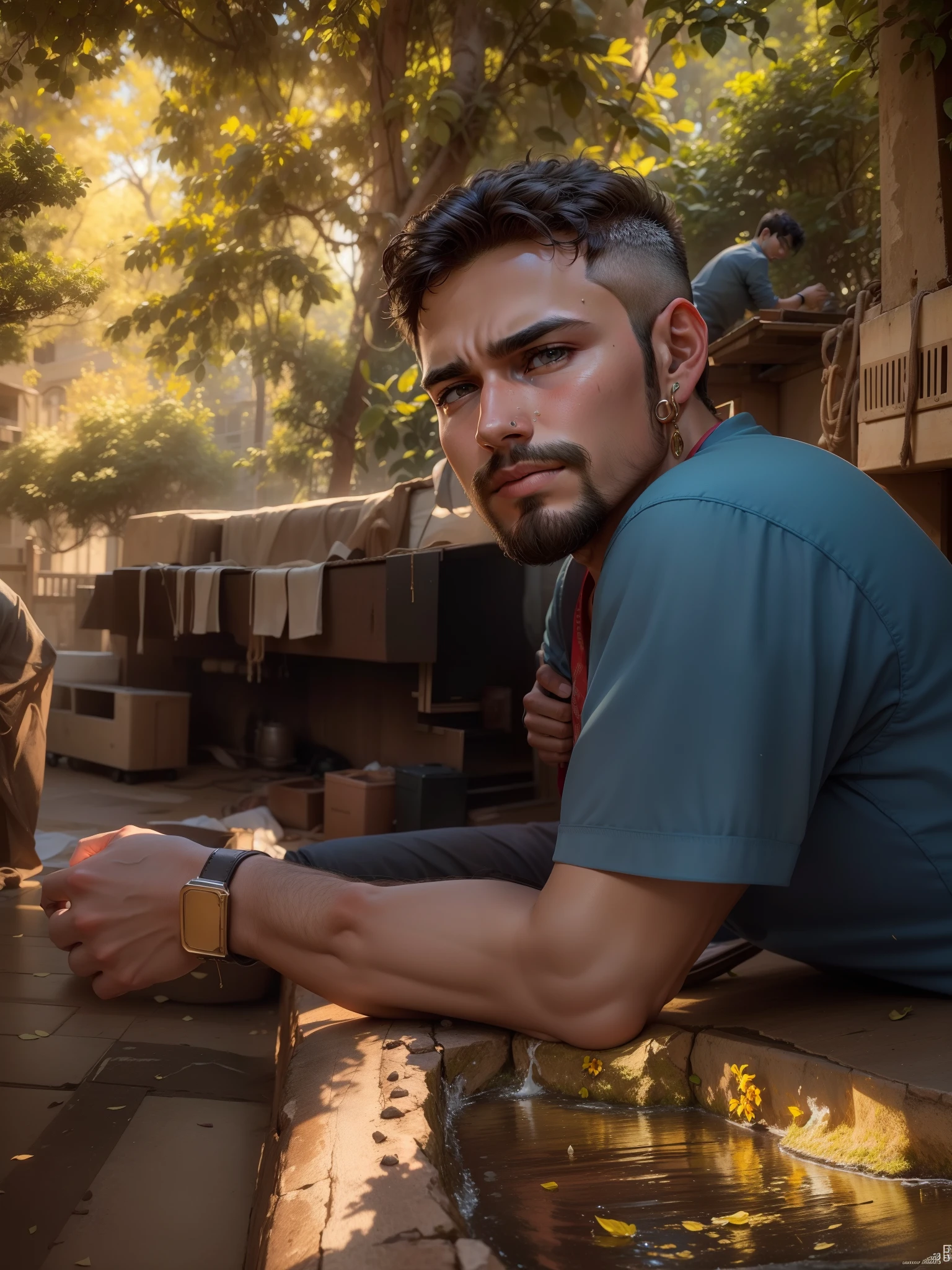 4k realastic face of 18 years boy and realastic background