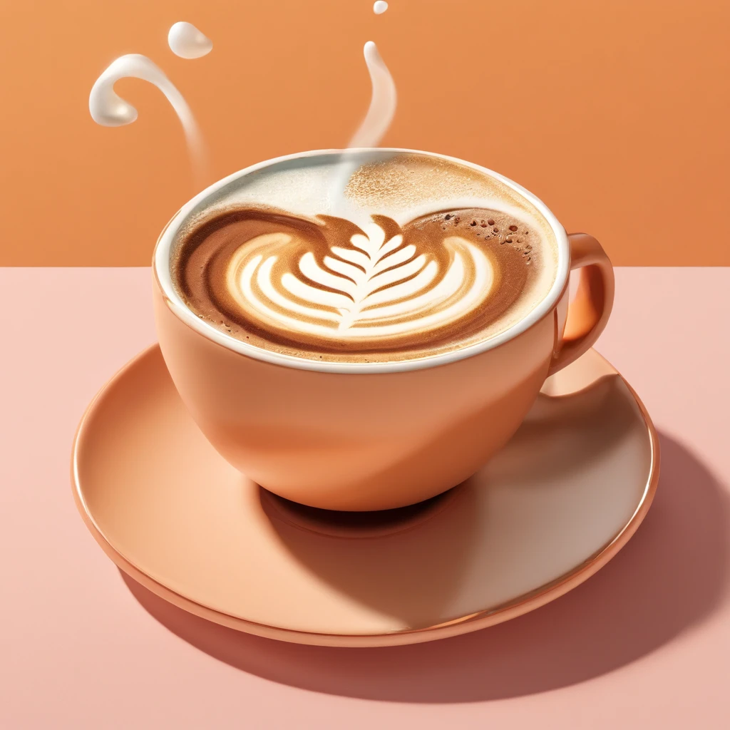 a sleek and modern coffee logo that embraces simplicity and a vibrant color palette. The logo features a minimalistic coffee cup, with clean lines and a bold, energetic design. The cup is filled with a luscious mocha, showcasing a delightful swirl of chocolate and coffee flavors.
The environment surrounding the logo is contemporary and stylish, with a bright, white backdrop that adds a sense of freshness and purity. The coffee cup is placed on a sleek, marble countertop, creating a visually pleasing contrast between the smooth surface and the rich, velvety mocha.
The mood of the scene is vibrant and uplifting. It evokes a sense of energy and enthusiasm, as if each sip of Mocha Muse is a burst of inspiration. The atmosphere is filled with the aroma of freshly brewed coffee, creating an invigorating sensory experience that sparks creativity.
Captured with a modern digital camera, the photo has a crisp and clean aesthetic. The camera used is a Sony Alpha A7 III, paired with a versatile 50mm lens. The colors are enhanced using post-processing techniques, bringing out the vibrancy of the logo and the rich brown tones of the mocha.
In this unique collaboration, the photo is directed by Christopher Nolan, known for his visually stunning and thought-provoking films. The cinematography is handled by Emmanuel Lubezki, acclaimed for his mastery of light and composition. Fashion designer Stella McCartney adds her touch of elegance and sustainability, infusing the scene with a contemporary yet timeless appeal.