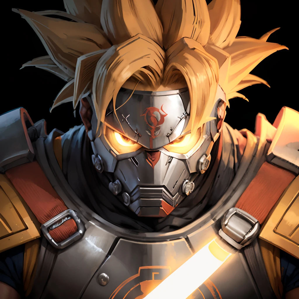 Goku com armadura homem de ferro