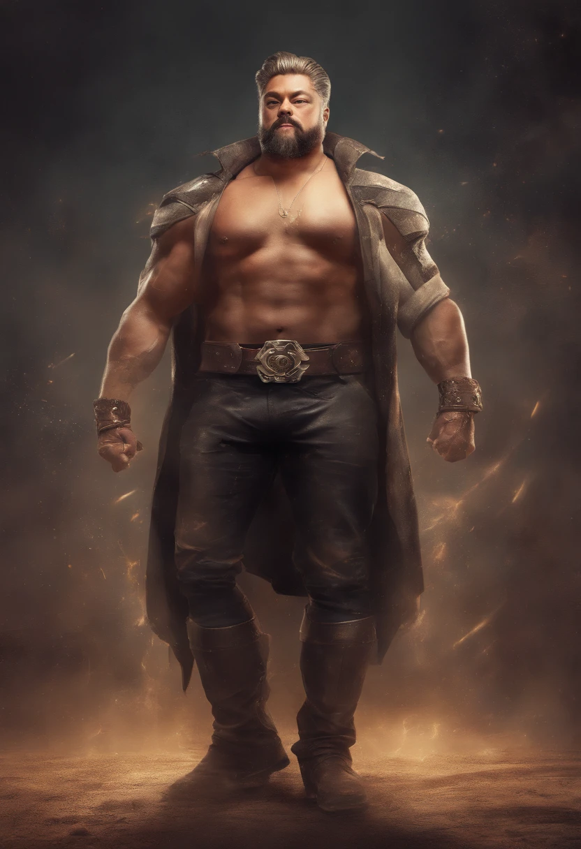 A Charles Spurgeon bodybuilder, embodying the perfect fusion of Charles Spurgeon, exuding an aura of strength and confidence. Enhanced with HDR technology, this image depicts a true masterpiece, 4K resolution, cowboy shot