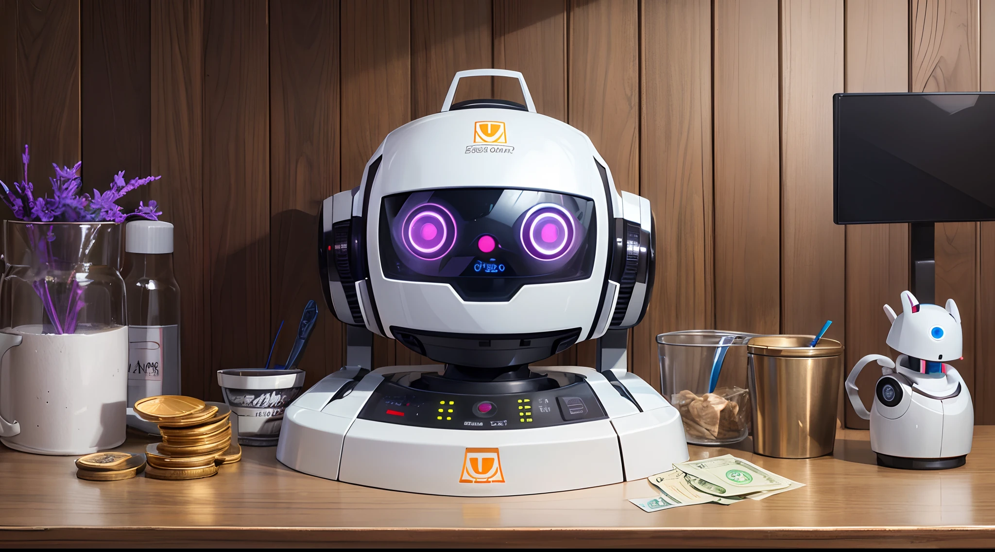 A robot that asks for money