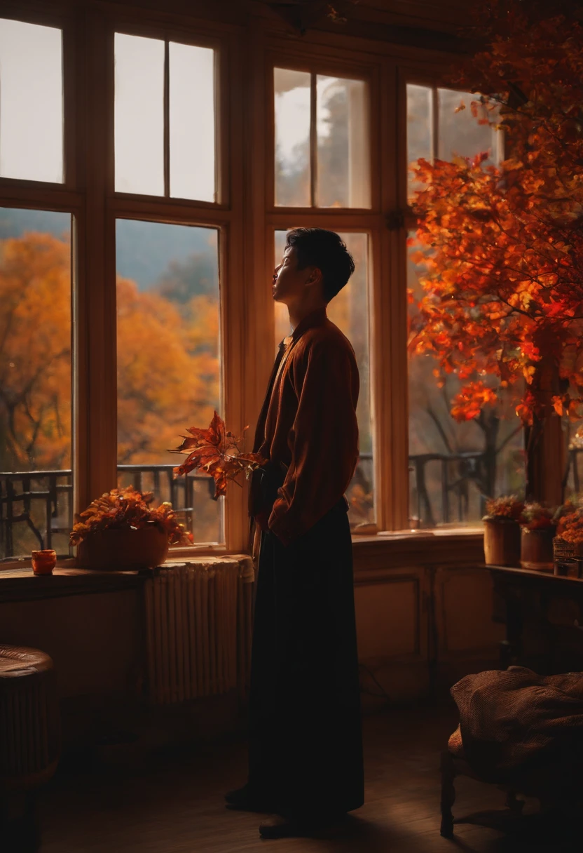 A young man named Weiban loves to sing at night and lives in one's room in the autumn season