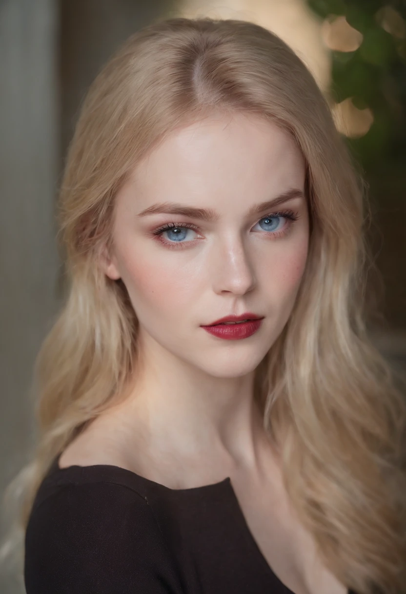 (((a deep reddish wound crosses her left cheek))) light complexion, female around 19 years old, natural blonde hair, distinctive blue eyes, dressed in kohl, slender and graceful, beautiful, in a gym environment, ultra sharp focus , realistic shot, gothic female clothing, tetradic colors (scar:1.4)