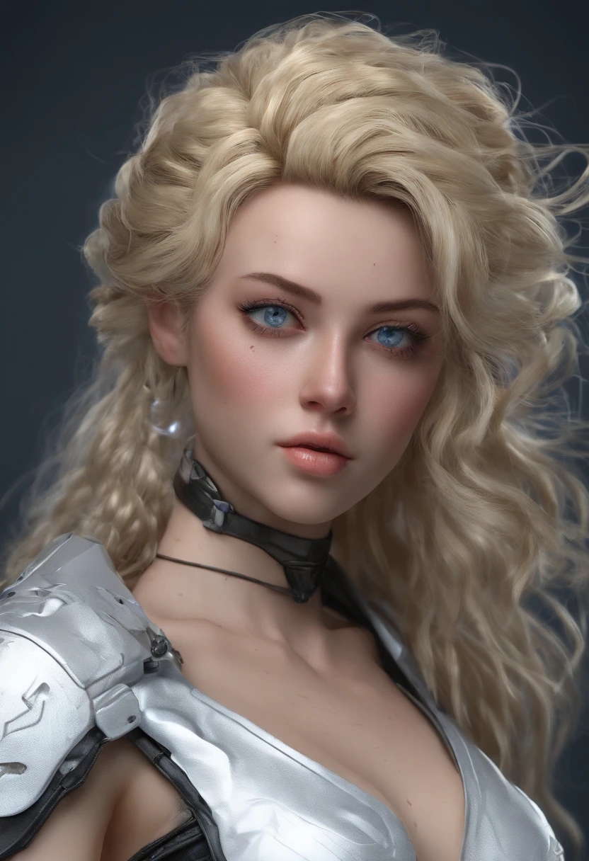 ((best quality)), ((ultra res)), ((photorealistic)), (intricate details), 19 years old, blonde hair, perfect face, make up:1.5, light on face, face detail, NAKED, short hair, --auto --s2