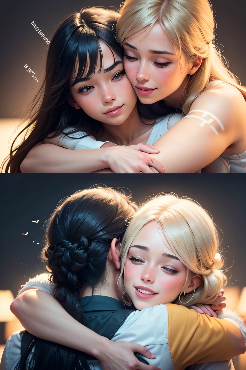 Image of a person smiling and hugging another person, com a frase "O amor vence" ao fundo. This represents the power of language to promote peace and reconciliation.
Of course, these are just suggestions, And the video creator can choose different images that are most relevant to their target audience and presentation style. No entanto, These images provide a good foundation for illustrating the power of language in a visual and engaging way.