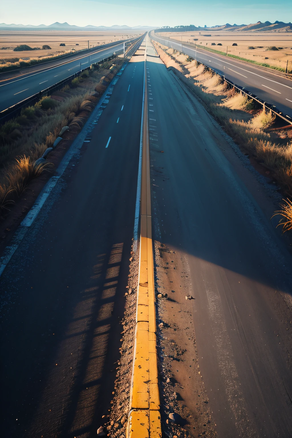 HORROR AISAGEM AND A ROAD HEADING TOWARDS A GIANT TONGUE