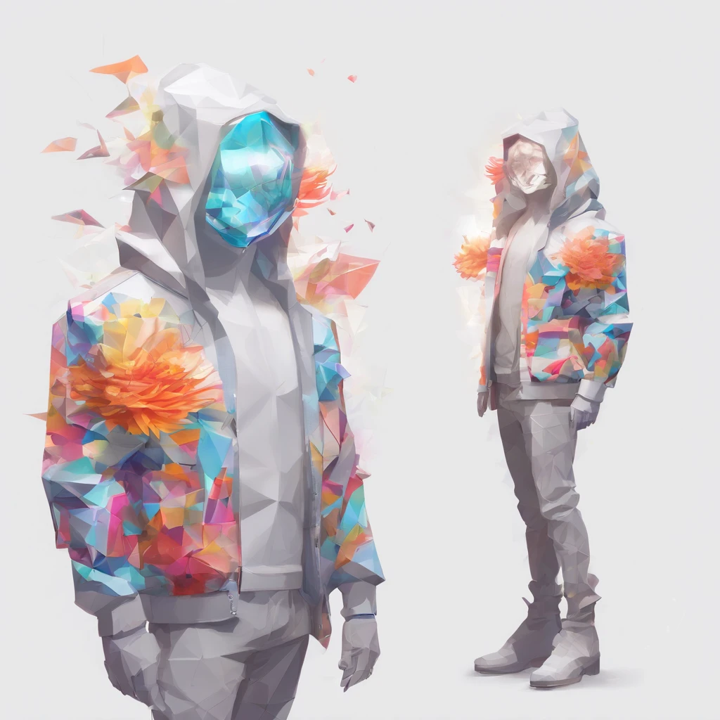 Perfect alignment, Cute little sunfish in jacket，Crystal Vase，Rose flower, Wearing sunglasses, cheerfulness, Standing position, Abstract beauty, Centered, Looking at the camera, Facing the camera, Approaching perfection, Dynamic, Highly detailed, Smooth, Sharp Focus, 8K, hight resolution, Illustration, art by carne griffiths and wadim kashin, White background