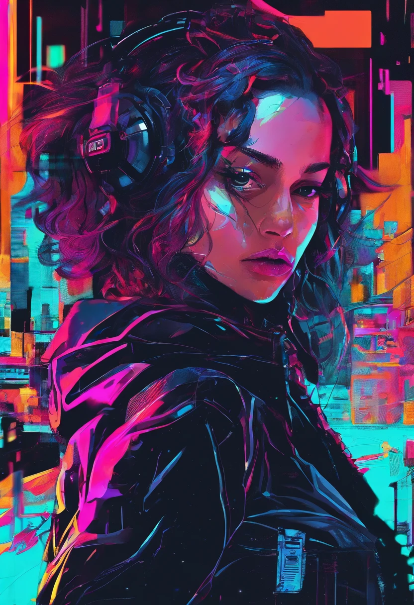 Close-up, uma bela francesa, roupa esfarrapada, cabelo longo selvagem, roupa esfarrapada , clivagem, action movie scene, Jantar Distópico Cinematic Blade Runner, noite, movimentado com sinais de neon, blade runner aesthetics, lotado de pessoas, cinematografia de filmes, gangue trash, pessoa atraente, High emphasis on detail, vestindo equipamentos de tecnologia do tempo, gangue trash, tatuagens, Vida noturna, cheio de vida, gangue trash, action movie shot by Kon Satoshi, estilo Semi Impasto, tinta escura, Atmospheric, brilhante, lighting dramatic, olhos bonitos, symmetric eyes, olhos perfeitos