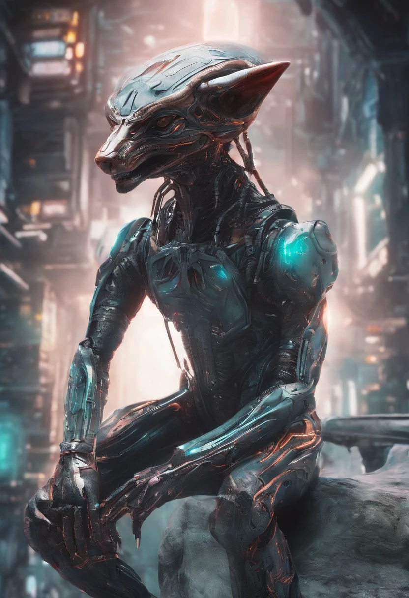 The head of the fox,The body of a bird,Human hands,are combined,detail-rich,High-quality ultra-detailed graphics