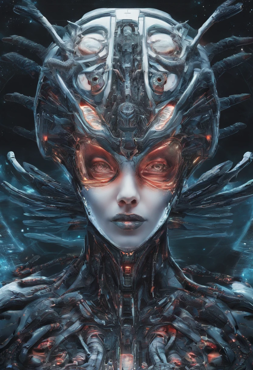The head of the fox,The body and wings of the bird,Human hands,are combined,detail-rich,High-quality ultra-detailed graphics,in a panoramic view