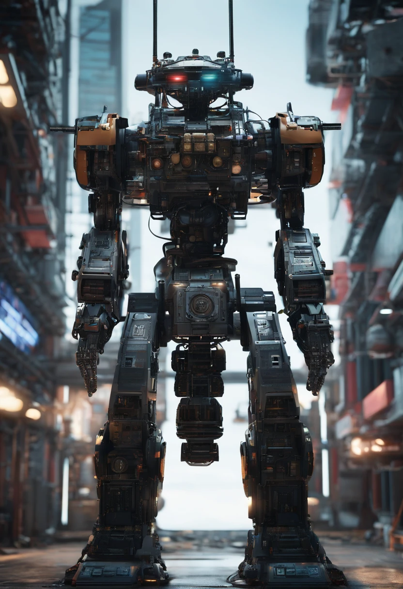 masterpiece,extreme detailed,top quality,cutaway view,(Giant male mecha in assembly:1.2),(cockpit:1.2),(cute face:1.2),dead place,Assembly platform,scaling ladder,huge Power core,many Pipelines,many Wires,Interface,Machinery,ultra wide shot,realistic , science fiction, front view, Sense of technology, C4D, Oc renderer, unreal engine, high detail, industrial design, 8k HD, studio light, retro ,