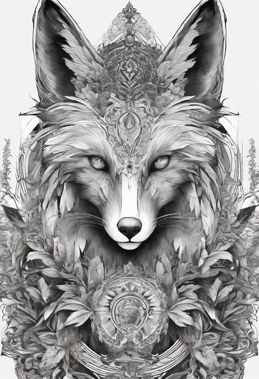 The head of the fox,The body and wings of the bird,Human hands,A full-body image of the three combined,detail-rich,High-quality ultra-detailed graphics
