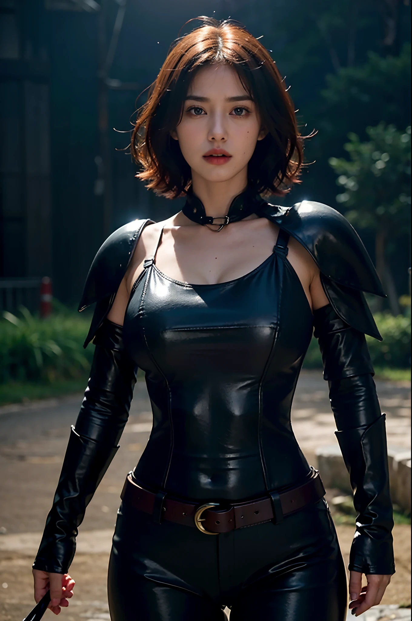 8k、alone、A 16-year-old androgynous beauty,Super Beauty(Like the real thing),Iris,super beautiful teenager,Black short bob hair,Black and red samurai armor,Black trousers(Devil&#39;s Crest),Golden decoration,A long and large Japanese sword,Demon Slayer: Androgynous Beauty,What&#39;s left behind,A wonderful work of art、Wind effects:1.9、Cloud Effect:1.2、Full Rendering、Caustic soda coating、Unreal Engine、1 Japanese sword,Innocent look,Cool androgynous beauty,Ultra-high resolution,super 超Realistic Skin,Ultra-precise hand-crafted detailing,１Japanese sword and book,smile,Battle Scenes,Action Scenes,Action pose,Fighting Style,Photorealistic RAW photos of the highest quality。Backlight, Cinema Lighting, Film Grain, to be born, 50mm lens, Nikon D850,Realistic Skin,Fantasy art,Character Art,Ultra-high resolution,Muscular and slim body,Muscular and lean lower body,Precise facial details,What&#39;s left behind,Perfect hands,Cool sexy beauty,landscape,Red Gauntlet(Devil&#39;s Crest),Red shoulder blade(Devil&#39;s Crest),A lot of thick red smoke(largely),Ultra-realistic smoke,Extremely ripped abs,Muscular Beauty,Large Breasts,Sexy Exterior,